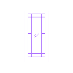 Buildings Interior Doors Lite Interior Door Mix Border Mixed Laser Cut Svg File, Free Vectors File